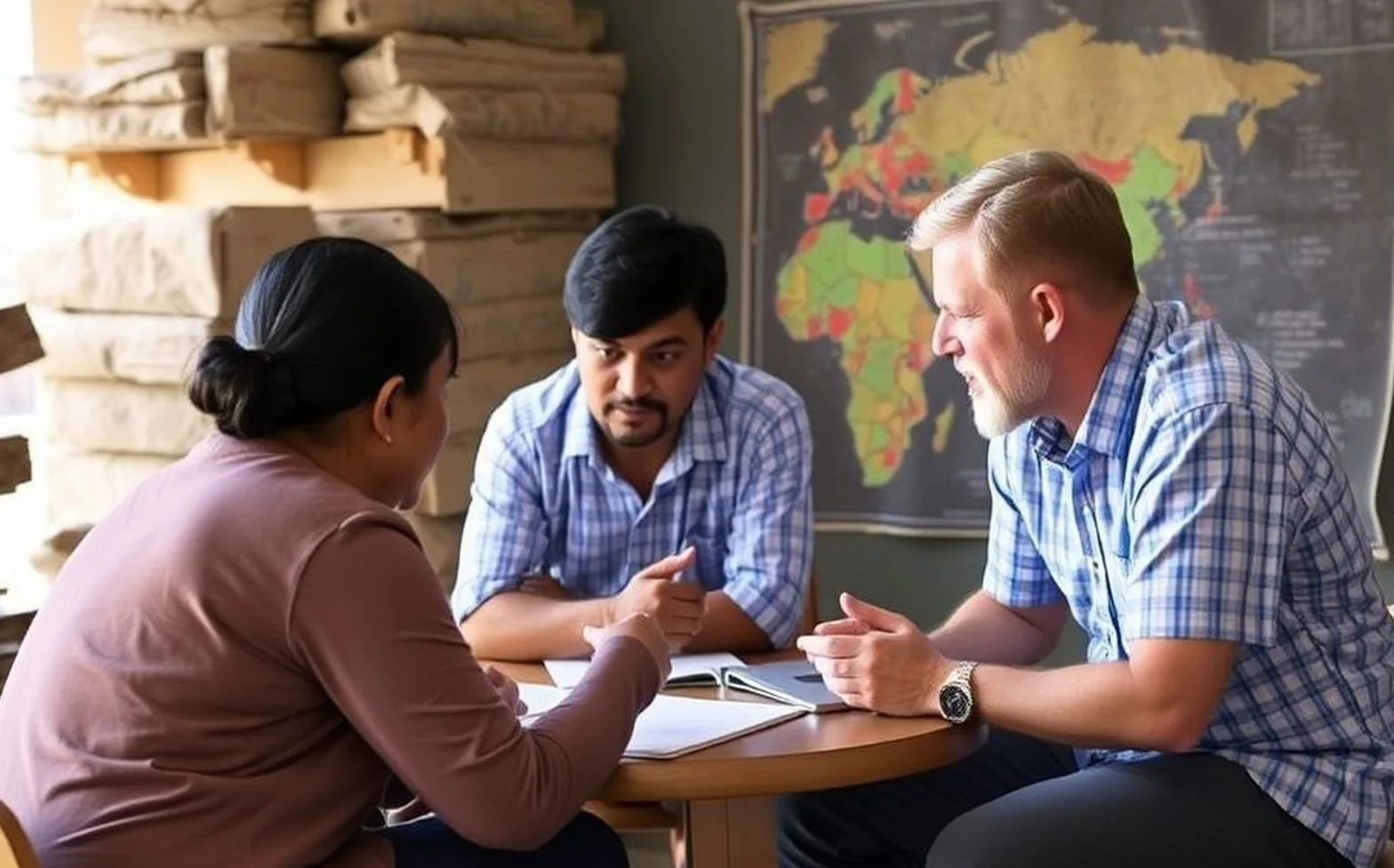 Cross-cultural leadership training session